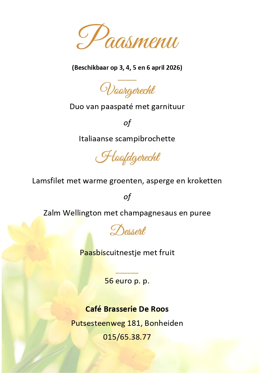 Paasmenu 2026